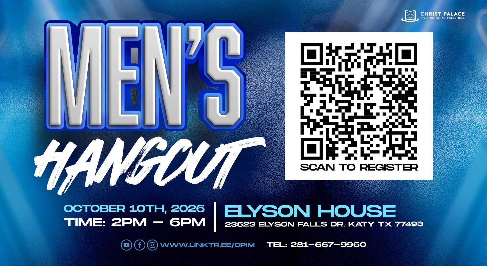 Men's Hangout flyer